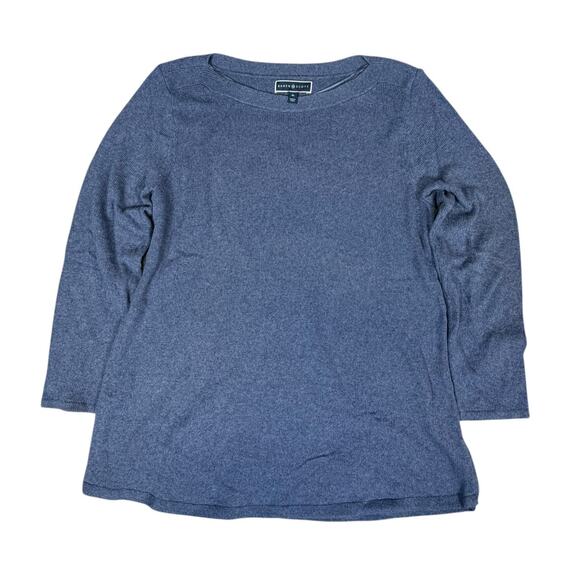 Karen Scott Sweaters - Karen Scott Women's XL Blue Heather Pullover Sweater 60% Cotton 40% Acrylic